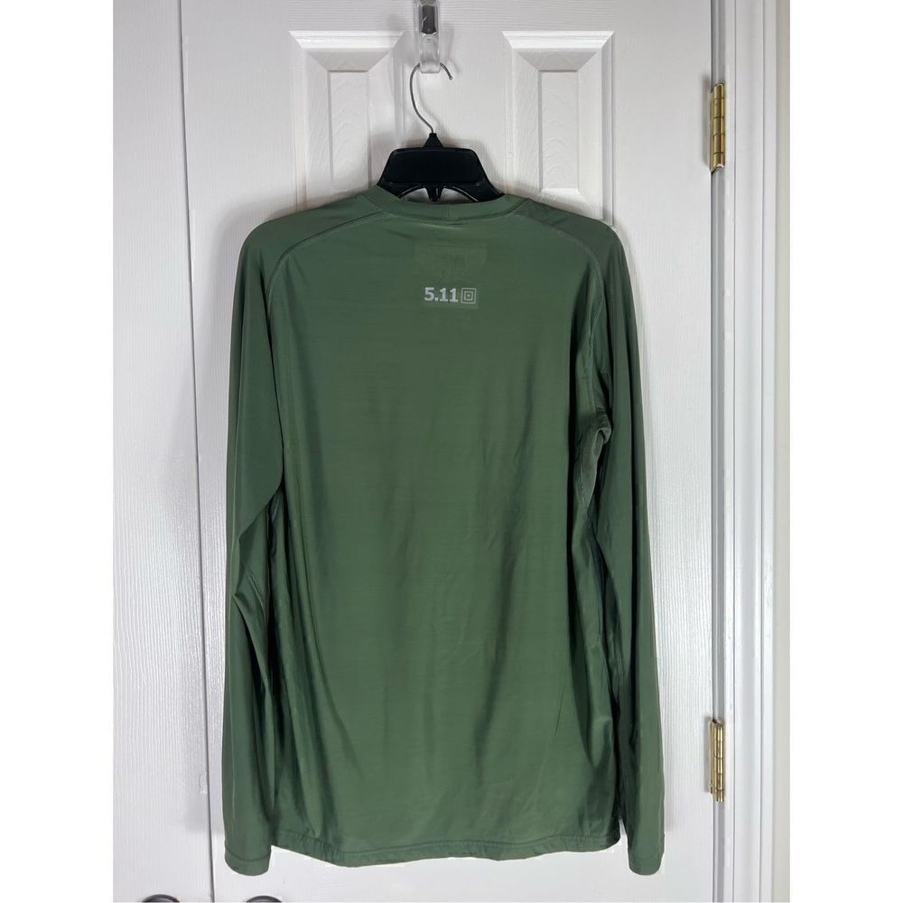 5.11 Tactical Series Mens Green Athletic Top 2x - Picture 3 of 3